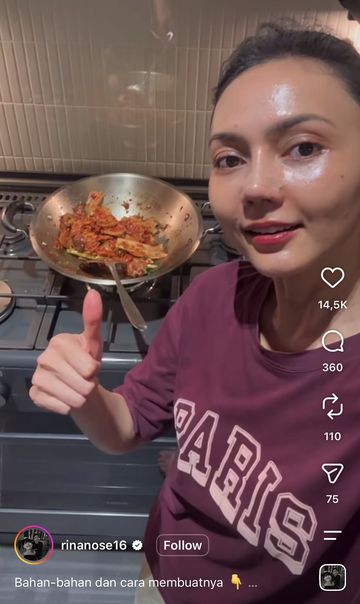 Intip Serunya Rina Nose Makan Cantik hingga Masak Jengkol!
