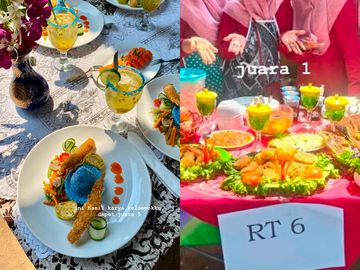Masakan Terlalu Cantik ala Kafe, Wanita Kalah Lomba 17 Agustus