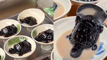 Jeli Herbal China Bentuk Kura-Kura Unik, Bukan Boba!