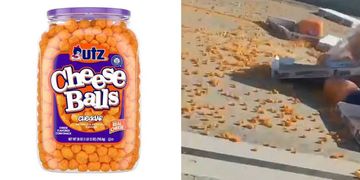 Ratusan Cheese Balls Tumpah di Tol, Pengendara Malah Berebut