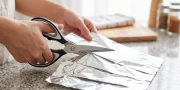 Gunting Dapur Tumpul Jadi Tajam Pakai Aluminium Foil