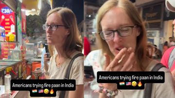 Reaksi Bule Amerika Pertama Kali Coba Fire Paan India