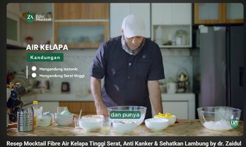 Resep Fiber Mocktail Kelapa dr. Zaidul Akbar, Segar dan Sehat