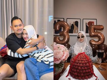 Kado Ultah ke-35 Shandy Purnamasari: Kue Raspberry hingga Masjid